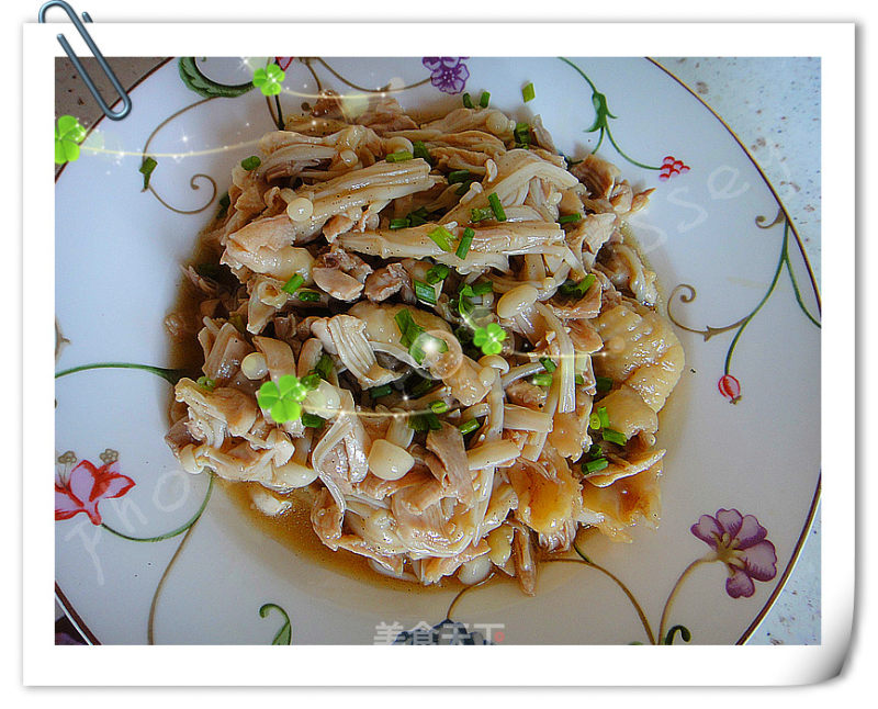 Shredded Chicken Enoki Mushroom recipe