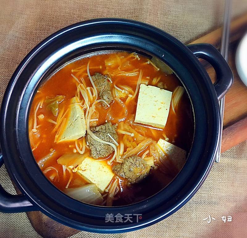 Korean Beef Kimchi Soup