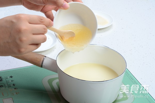 Mango Soy Milk Pudding recipe