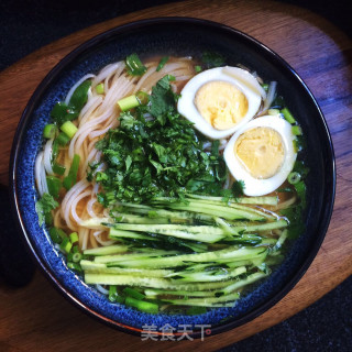 Egg Cucumber Noodle Soup recipe