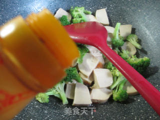 Fried Chicken with Broccoli recipe