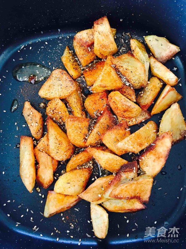 Cumin Potato Wedges (fried Version) recipe