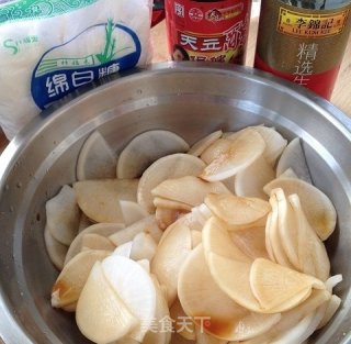 Sweet and Sour White Radish recipe