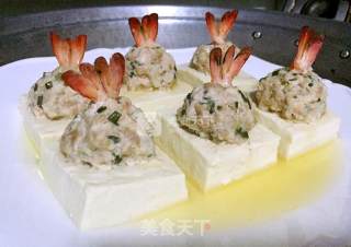 Pearl Shrimp Ball Tofu Treasure Box recipe