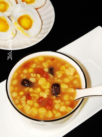 Ballast Congee with Salted Goose Eggs recipe