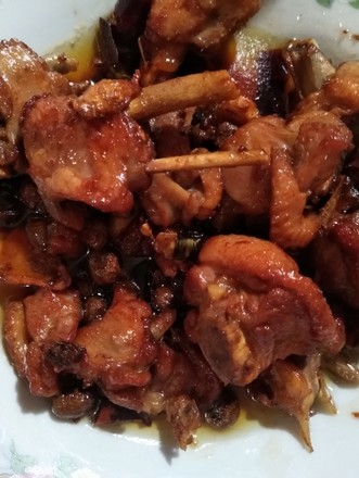 Roasted Duck Wings with Yam and Beans recipe