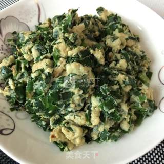 Scrambled Eggs with Leek recipe