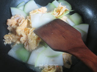 Fried Puqua with Duck Egg recipe
