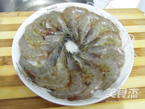 Steamed Shrimp with Garlic Vermicelli recipe