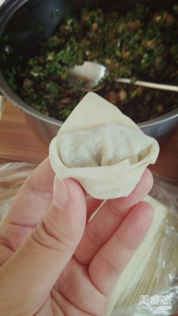 Steamed Dumplings with Leek recipe