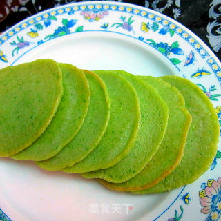 Creative Recipes for Soymilk Machine-nutritious Green Pancakes recipe