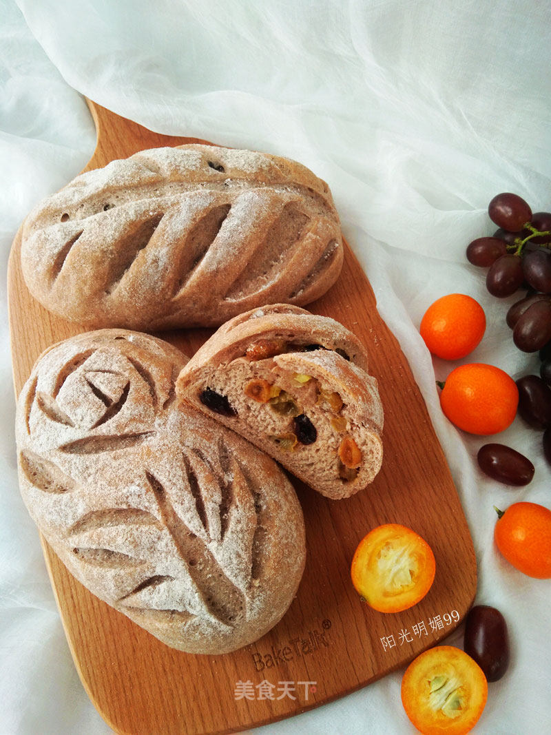 Brown Wheat Kumquat Ou Bun recipe