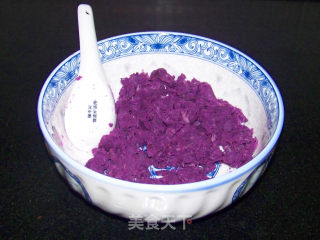 【purple Sweet Potato Mantou】 recipe