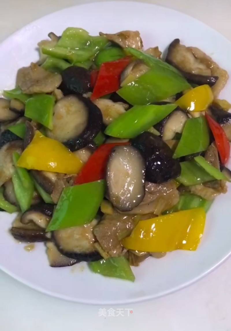 Stir-fried Pork with Mushrooms recipe