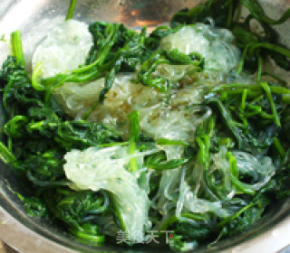 Spinach Vermicelli with Mustard Oil recipe