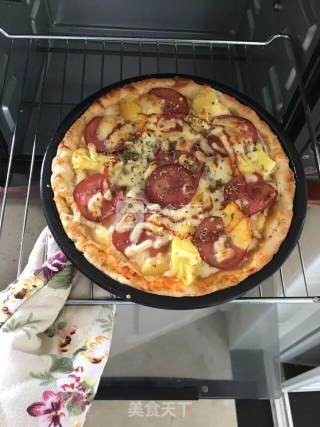 Pineapple Ham Pizza recipe