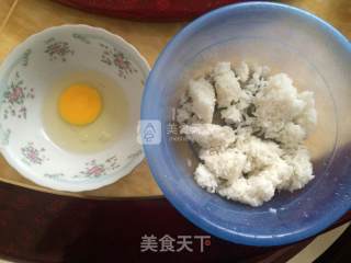 Flower Egg Fried Rice recipe