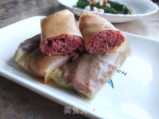 Crepe Rolls with Beef recipe