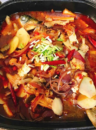 Spicy Grilled Fish Hot Pot recipe