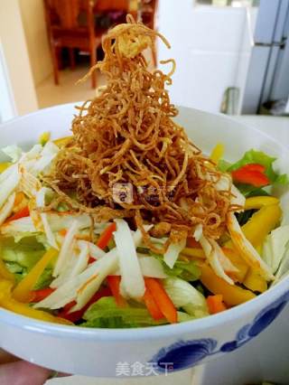 Japanese Style Crab Meat and Potato Shredded Salad! My Favorite~ recipe