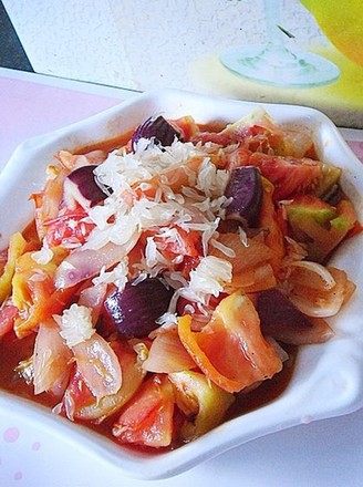 Sauteed Tomatoes with Onion and Grapefruit recipe