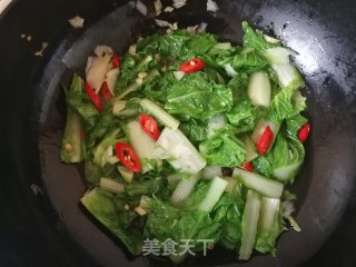 Cabbage in Oyster Sauce recipe