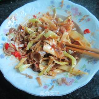 Cold Mushrooms and Mustard Shreds recipe