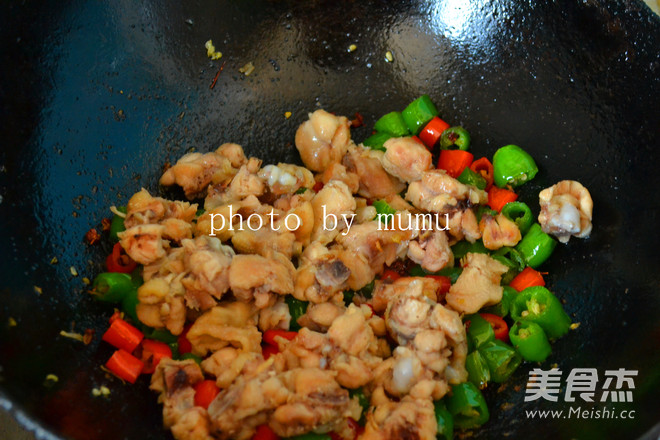 Double Pepper Spicy Chicken Diced recipe