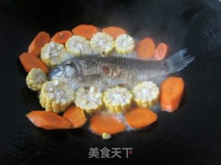 Carrot Corn Crucian Carp Soup recipe