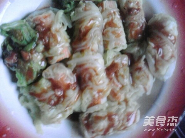 Crab Stick Cabbage Roll recipe