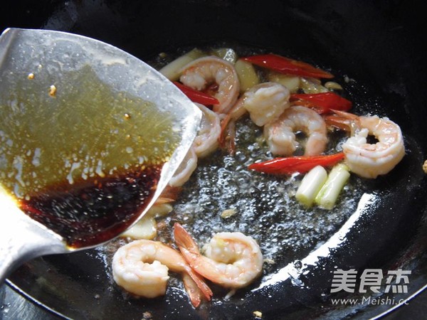 Fried Shrimp with Okra recipe