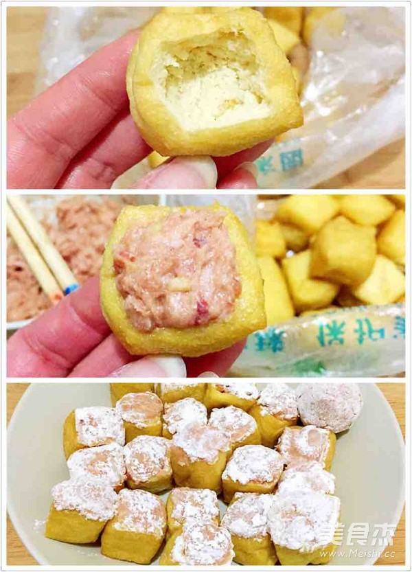 Stewed Mushroom Stuffed Tofu Bubbles recipe