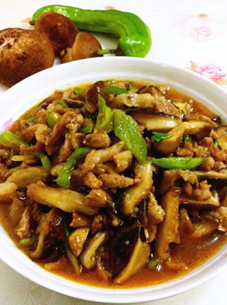 Stir-fried Shredded Pork with Mushrooms recipe