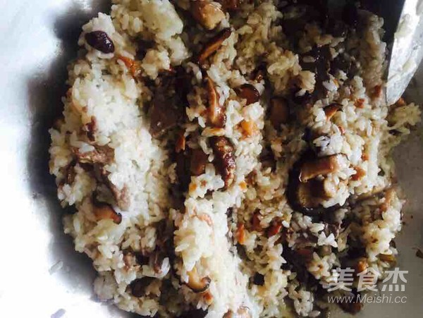 Glutinous Rice with Shiitake Mushrooms recipe