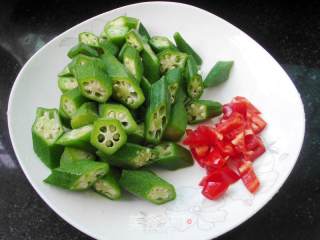 Scrambled Eggs with Okra recipe