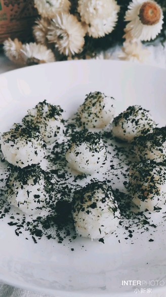 Cod Seaweed Small Rice Balls recipe
