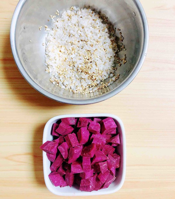 Purple Potato Quinoa Rice Porridge | Tonifying The Spleen and Stomach recipe