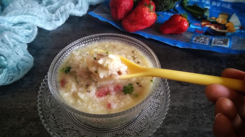 Baby Fruit and Vegetable Krill Porridge Breakfast recipe