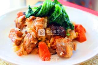 Glutinous Rice with Mushroom Ribs recipe