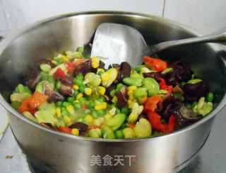 Stir-fried Sausage with Beans recipe