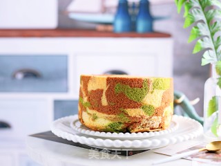 Camouflage Chiffon Cake recipe