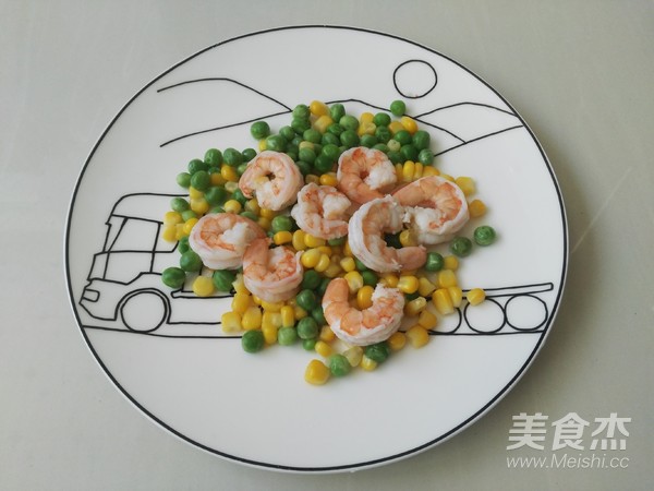 Shrimp Multicolored Fried Rice recipe