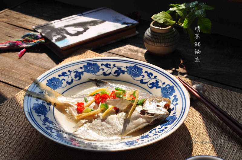 Steamed Pomfret recipe