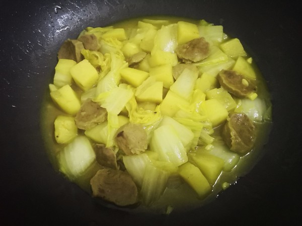 Curry Potato Stew with Chinese Cabbage recipe