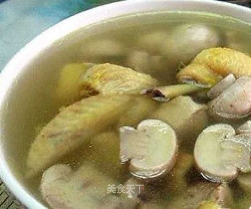Stewed Chicken Soup with Phoenix Mushroom recipe