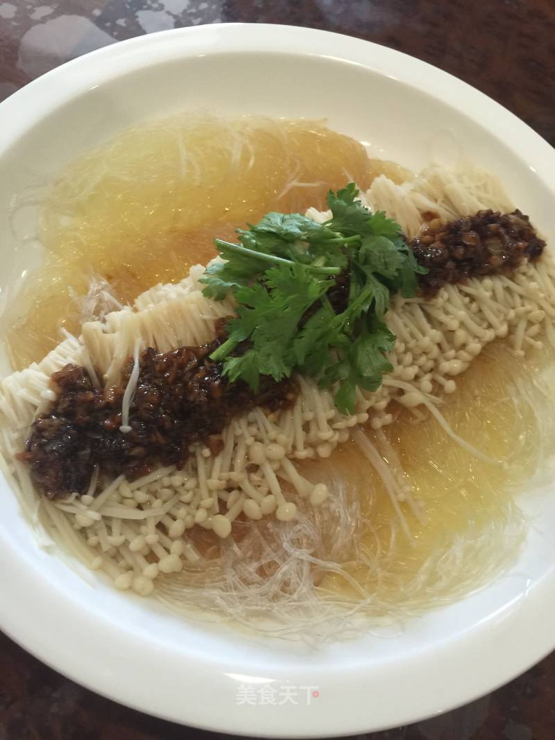 Steamed Vermicelli with Enoki Mushroom