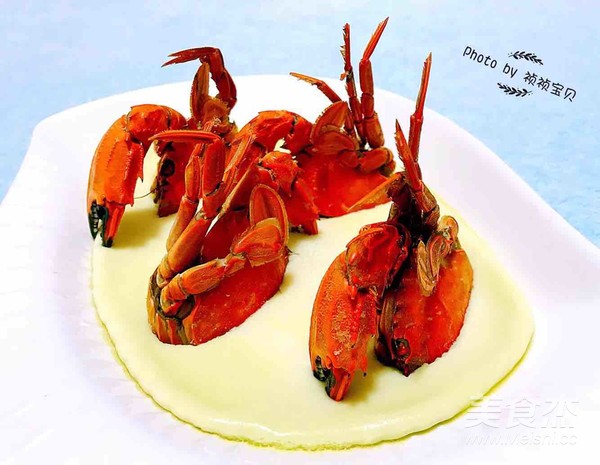 Crab Steamed Custard recipe