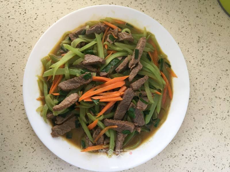 Beef with Lettuce and Black Pepper recipe