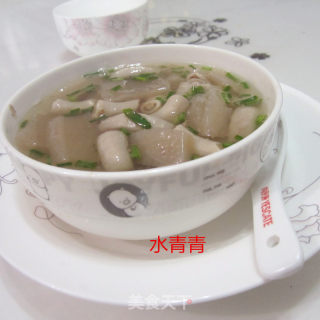 Tofu Soup with Small Intestine, Mushroom and Taro recipe