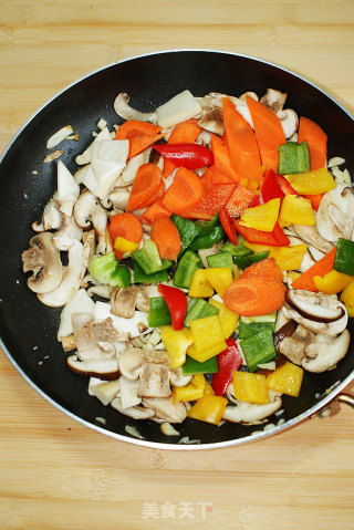 Stir-fry with Colorful Mushrooms recipe